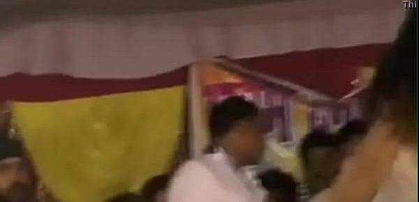  Hot wet topless dancer in bhojpuri arkestra stage show in marriage party 2016 - XVIDEOS.COM